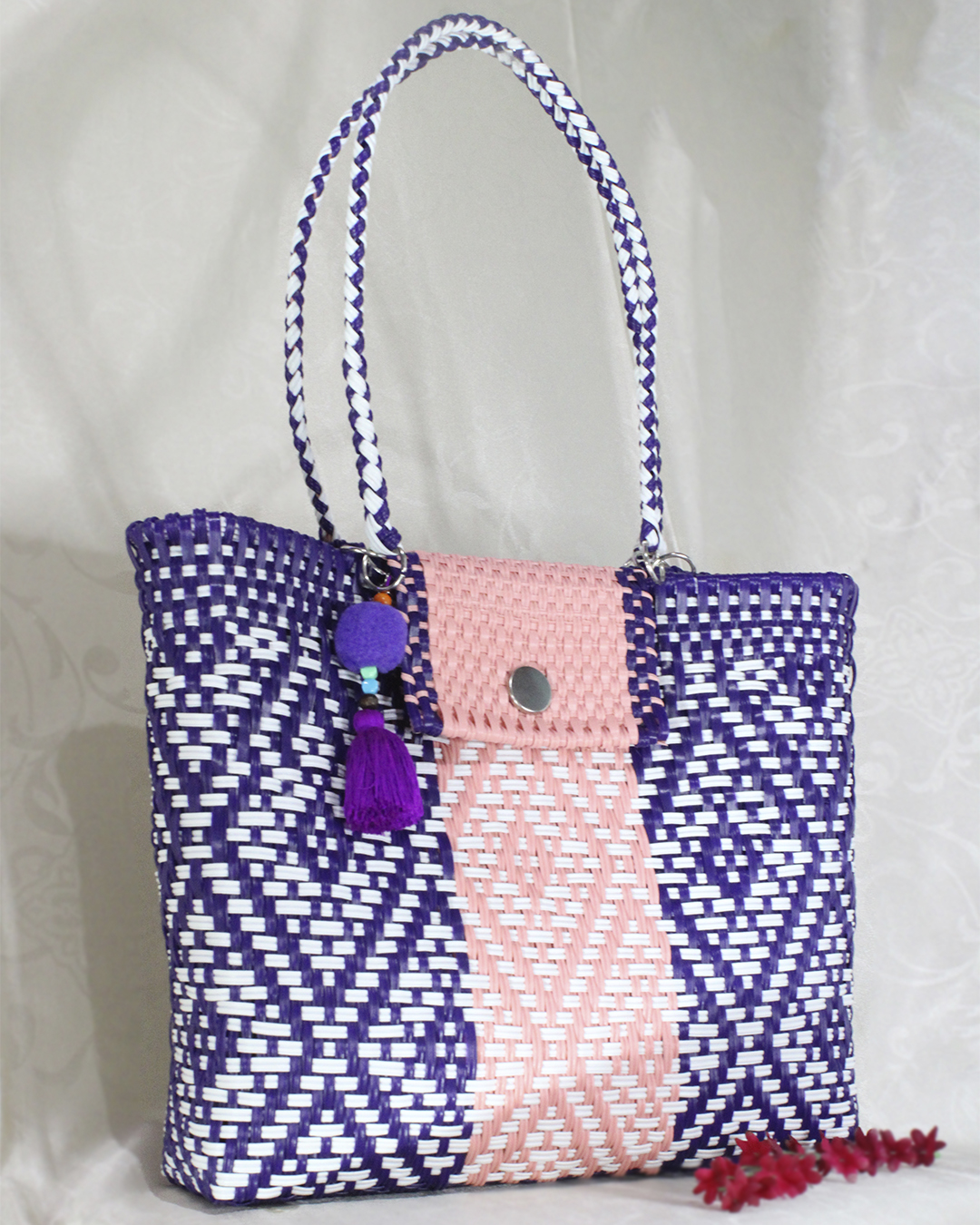 Bolsa grande morada 